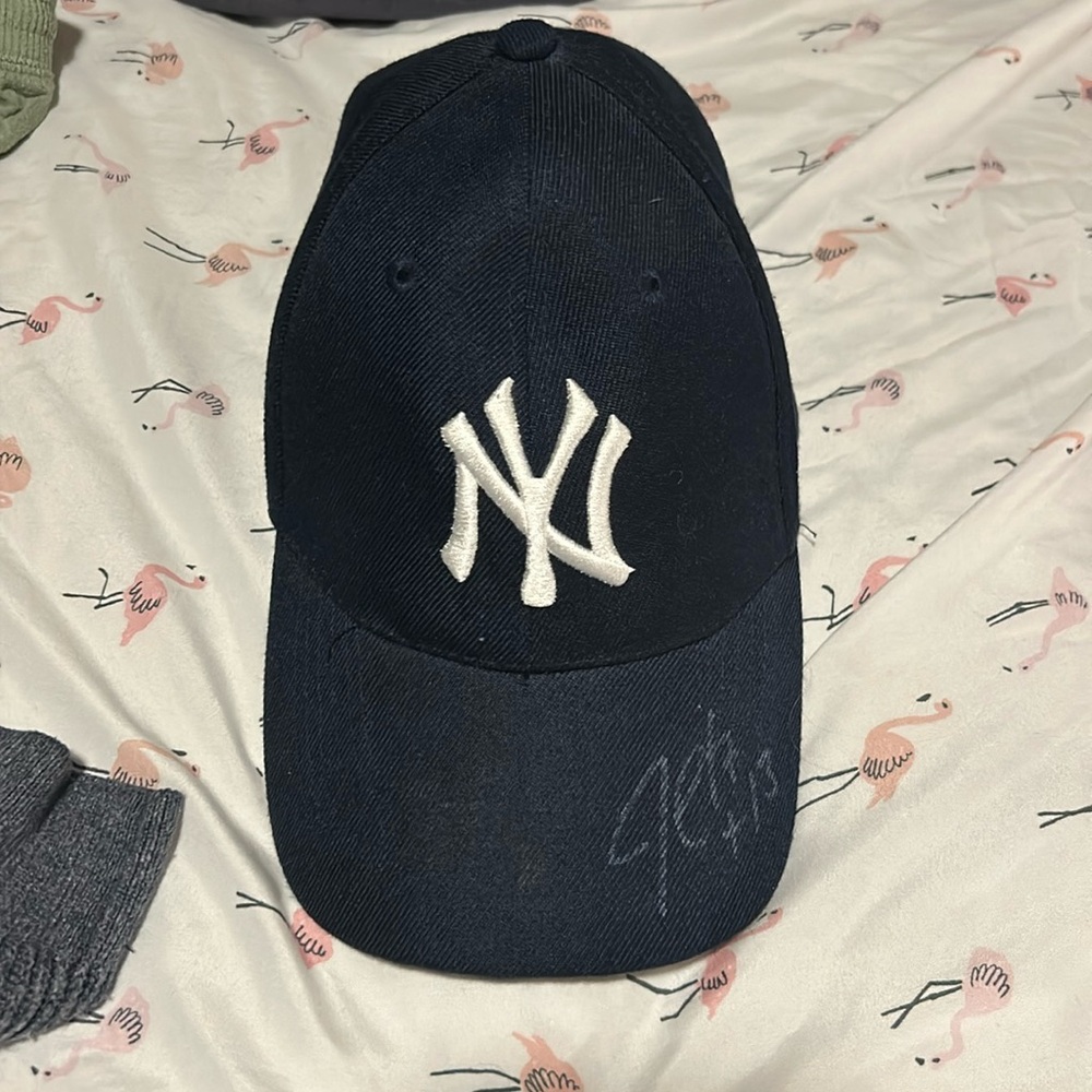 Yankees Adjustable Cap Autographed Jim Leyritz #13